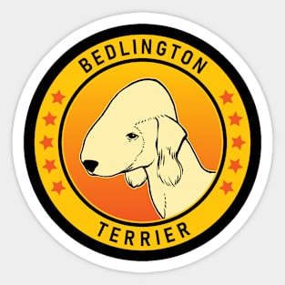 Bedlington Terrier Dog Portrait Sticker